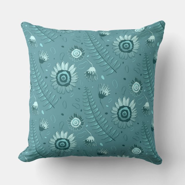 Coussin de couleur Pop urbain (Recto)