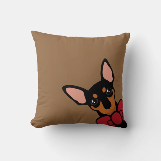 Coussin de coup d'oeil d'arc du Pinscher miniature (Recto)