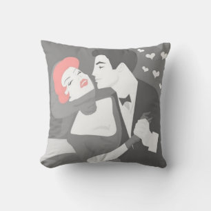 Coussin de couple rétro