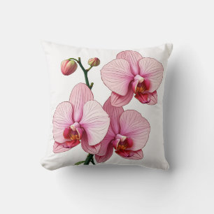 Coussin de coussin de fleurs d'orchidées