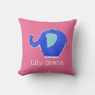Coussin de coussin éléphant personnalisé