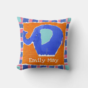 Coussin de coussin éléphant personnalisé