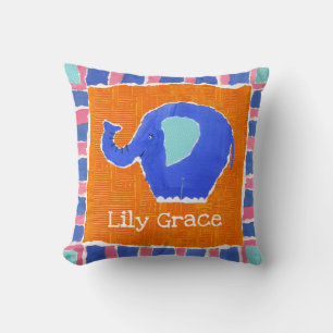 Coussin de coussin éléphant personnalisé