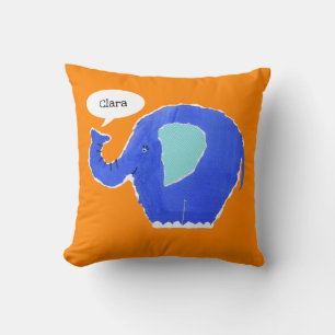 Coussin de coussin éléphant personnalisé