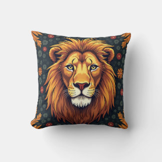 coussin de coussin lion