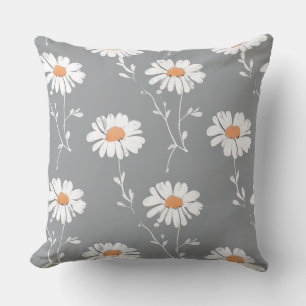 coussin de coussin motif à fleurs
