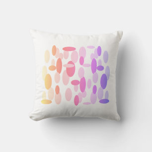 Coussin de coussin Motif de la forme ovale brillan