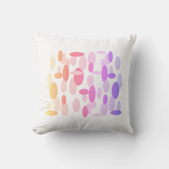 Coussin de coussin Motif de la forme ovale brillan (Recto)