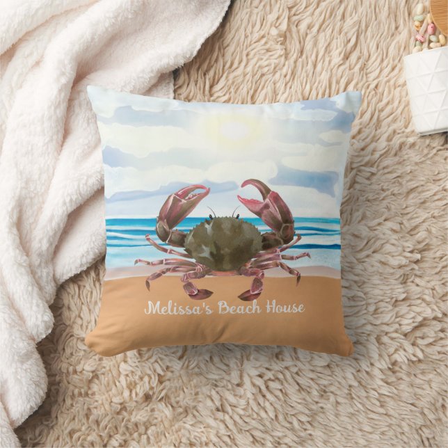 Coussin de crabe Beach House (Couverture)