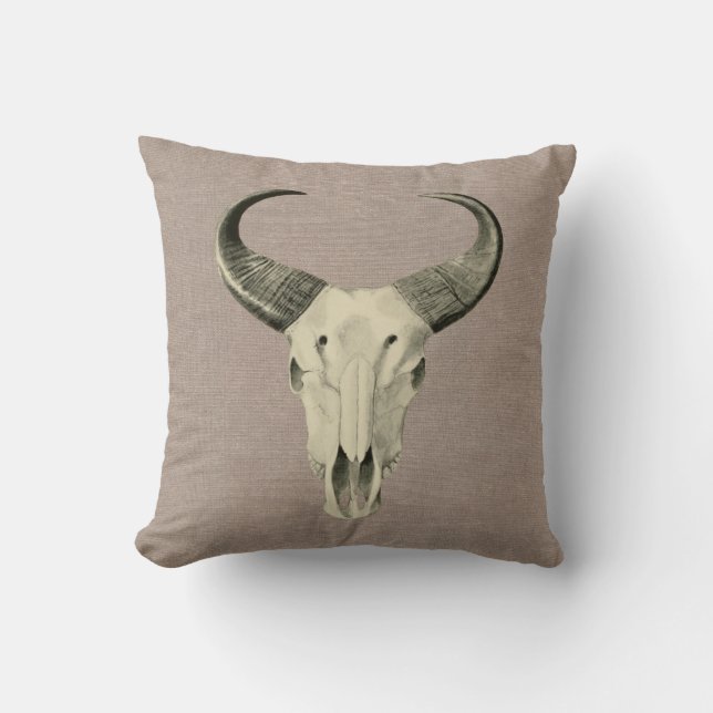 Coussin de crâne Steer (Recto)
