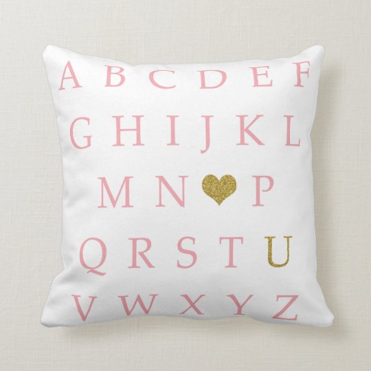 Coussin de crèche de bébé d'or de rose