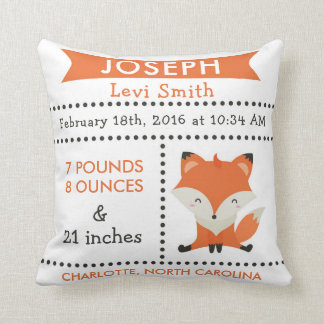 Coussin de crèche de région boisée de Fox de stat