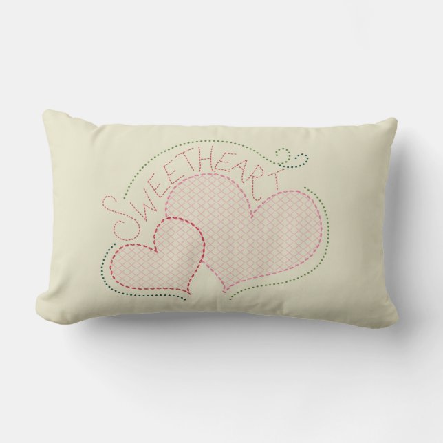 Coussin de croix amoureuse de Valentine (Recto)
