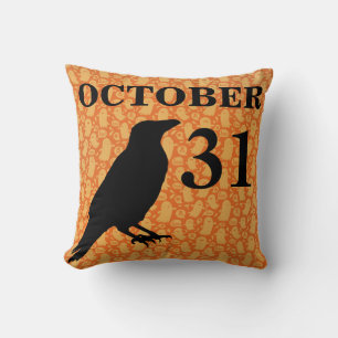 coussin de croix d'Halloween vintage