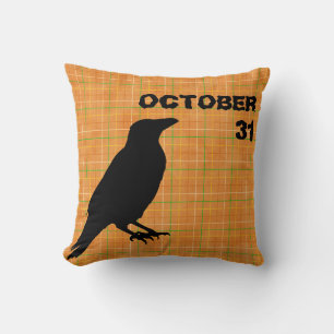coussin de croix d'Halloween vintage