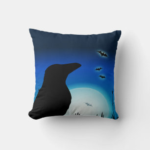 coussin de croix d'Halloween vintage