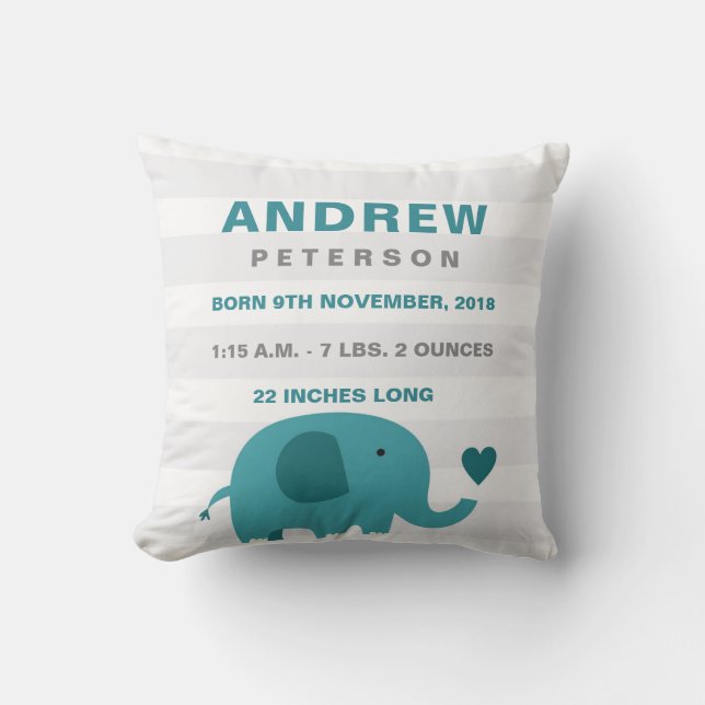 Coussin de Cute Elephant (Recto)