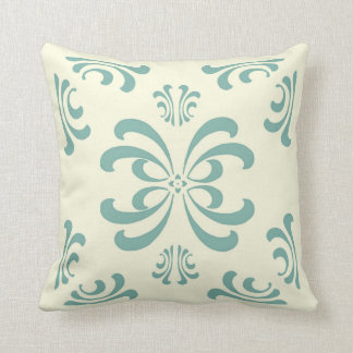 Coussin de décor de Flourish de Nouveau d'ivoire