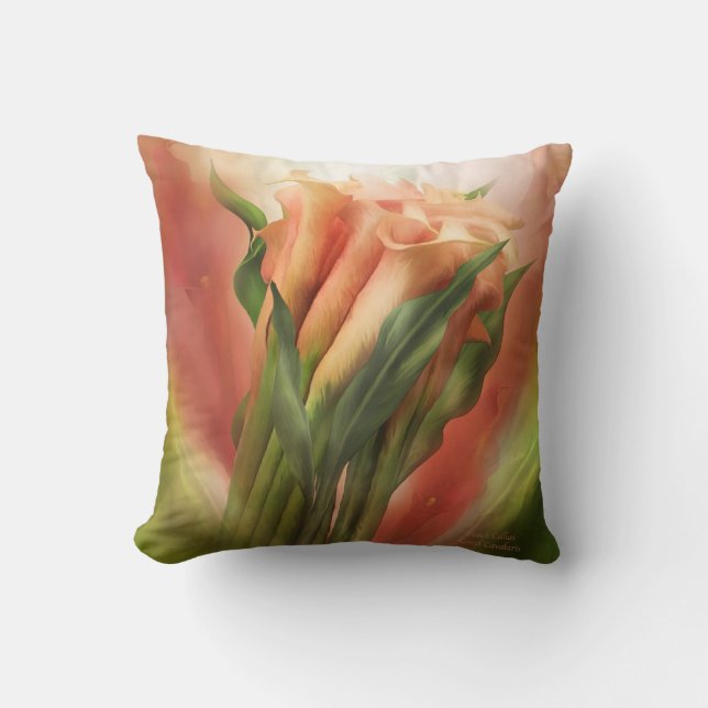Coussin de décorateur d'art de zantedeschias de (Recto)