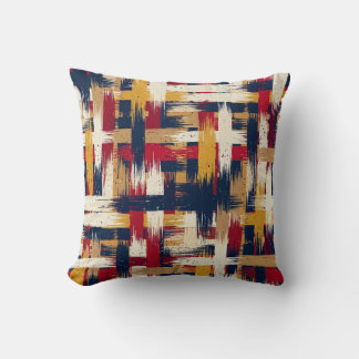 Coussin de décoration à carreaux abstraits