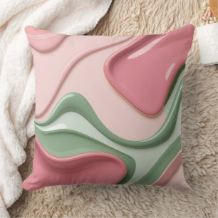 Coussin de décoration à motif graphique abstrait é