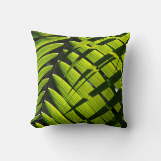 Coussin de décoration avec motif de feuille de pal