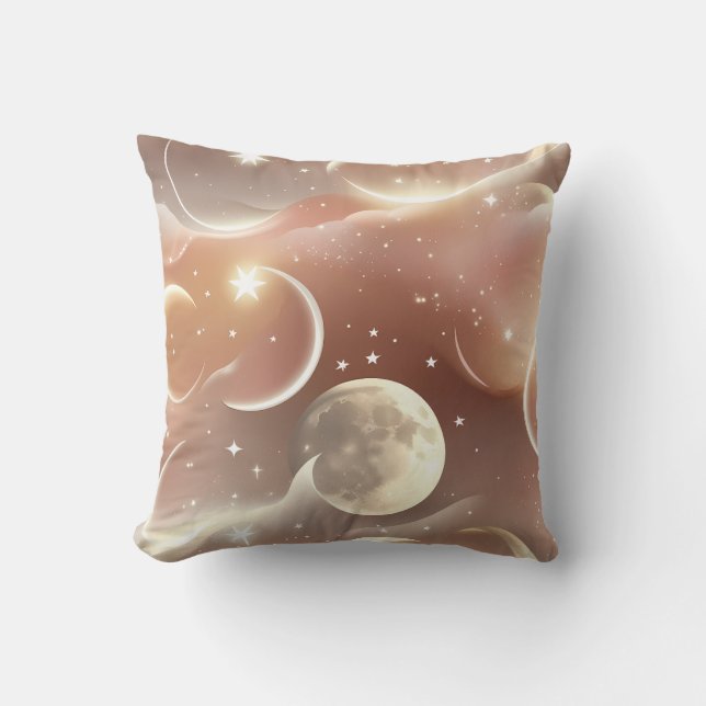 Coussin de décoration - Crème Ivoire Douce Pêche C (Recto)