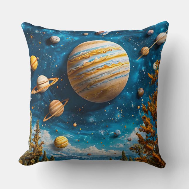 Coussin de décoration de l'espace cosmique pour ma (Recto)