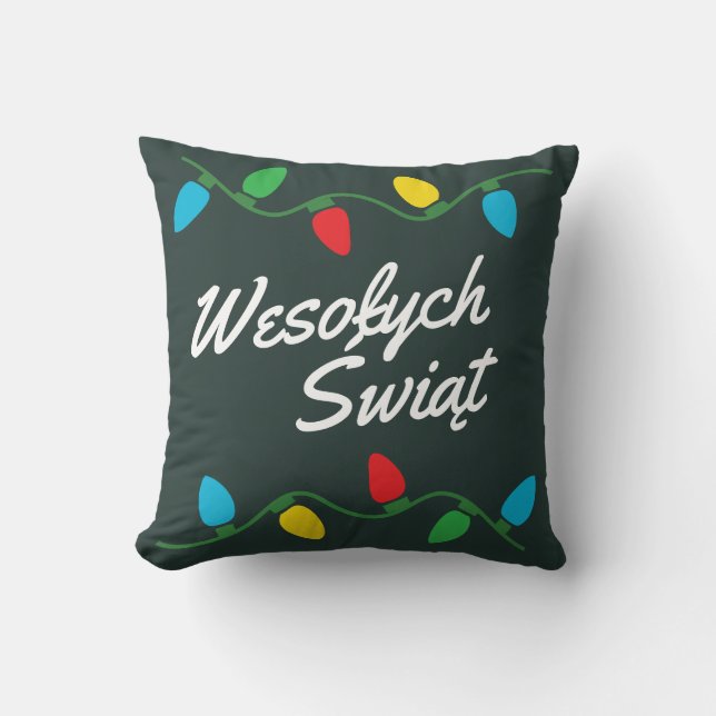 Coussin de décoration de Noël en Pologne (Recto)