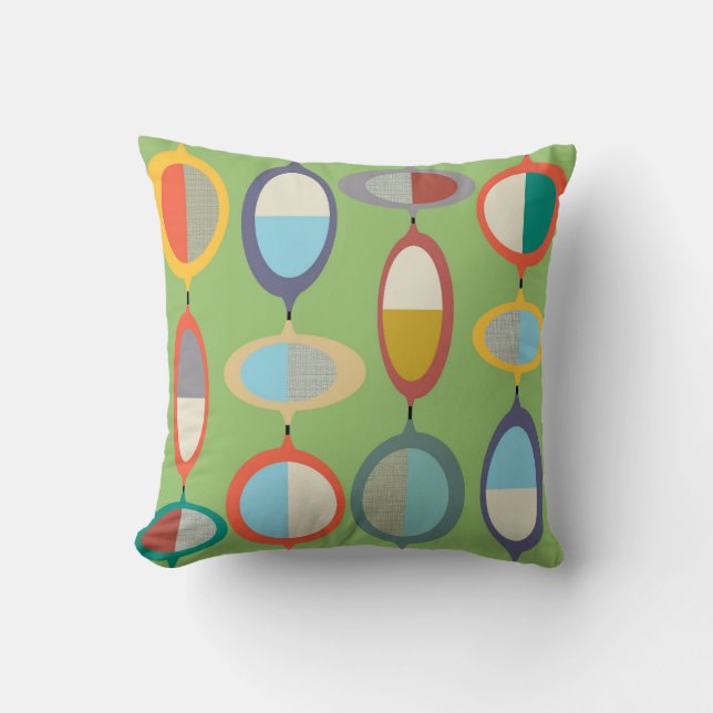 Coussin de décoration de style Mid-Century Modern  (Recto)