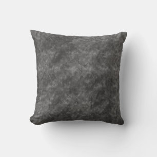 Coussin de décoration en velours gris charbon