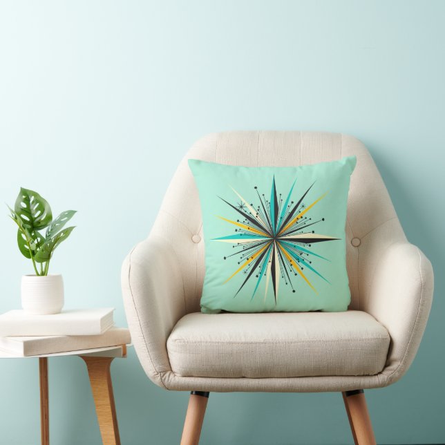 Coussin de décoration moderne de Starburst au mili (Chaise)