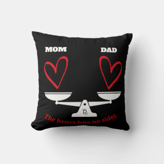 Coussin de décoration personnalisé Cœur de Mom et