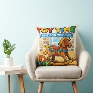 Coussin de décoration pour nurserie Cheval à bascu