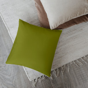 Coussin de décoration vert olive de style Mid-Cent