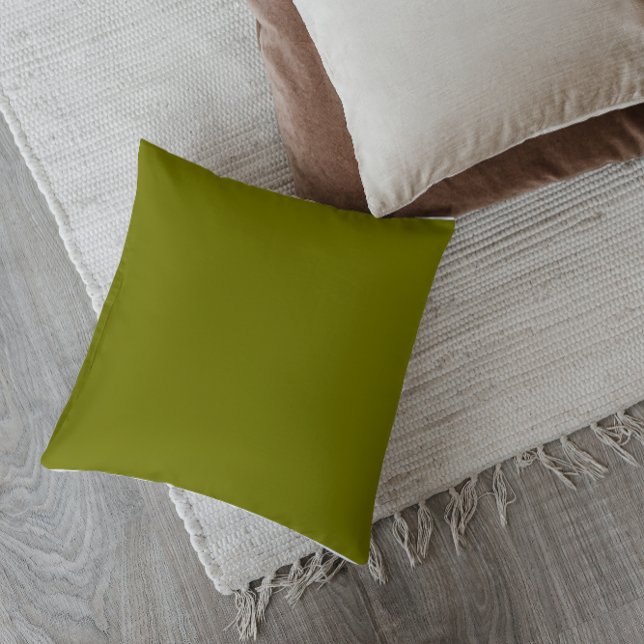 Coussin de décoration vert olive de style Mid-Cent (Créateur téléchargé)