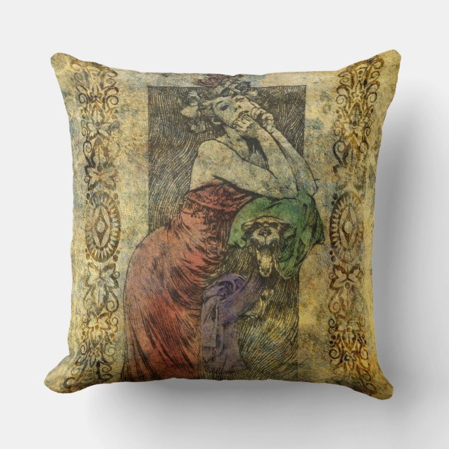 Coussin de décors d'attente vintage (Recto)