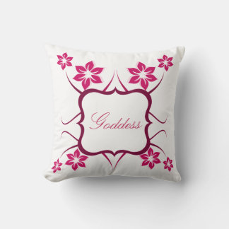 Coussin de déesse florale, rose