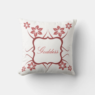 Coussin de déesse florale, Rouge