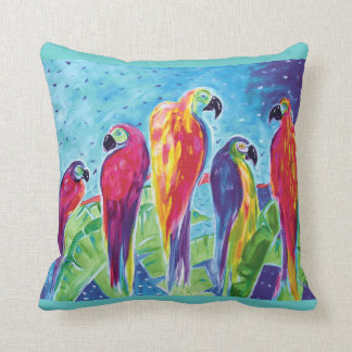Coussin de défilé de perroquet