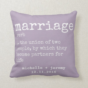 Coussin de définition du Mariage de couple personn