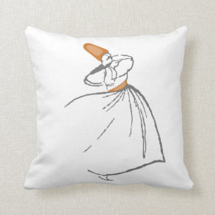 Coussin de derviche de tourbillonnement - orange