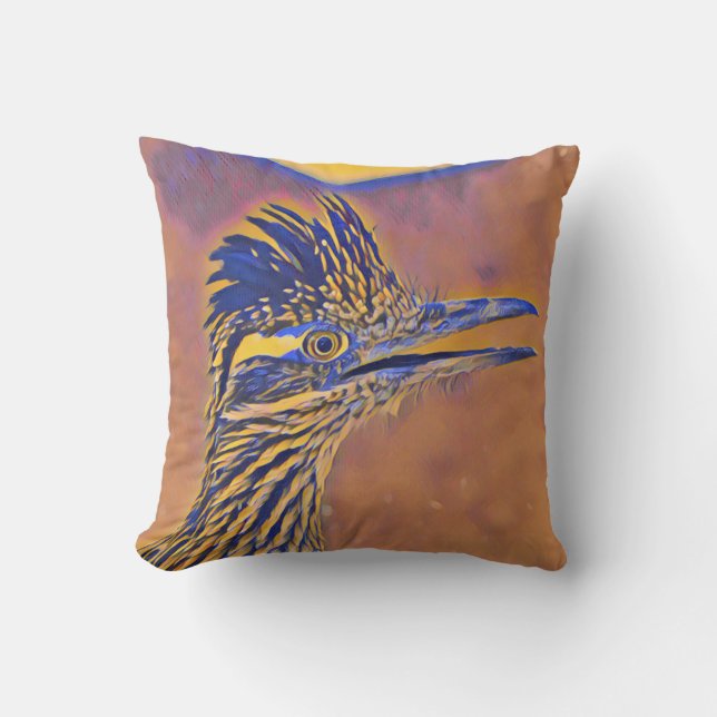Coussin de Desert Roadrunner (Recto)