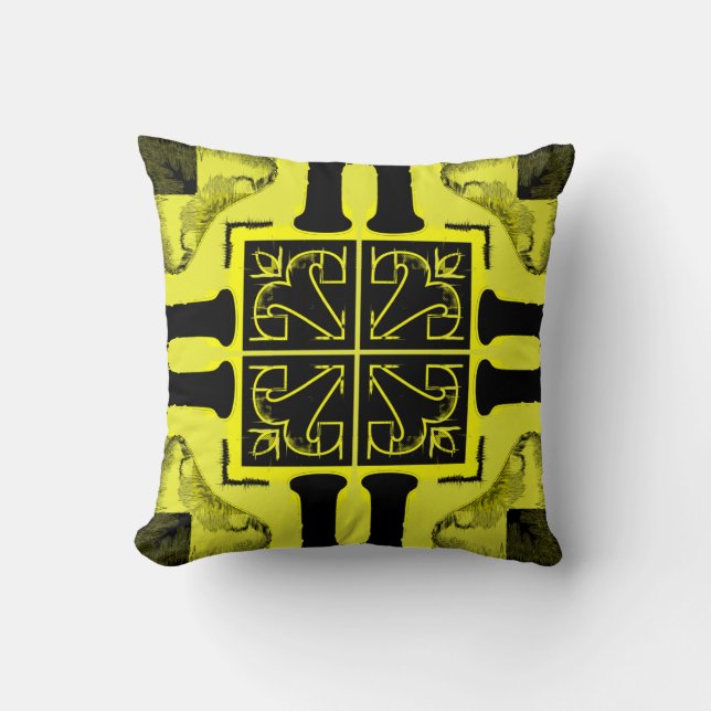 Coussin de design d'art Vintage (Recto)