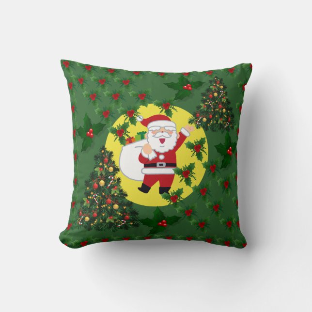 Coussin de design de Noël pour décoration de maiso (Recto)