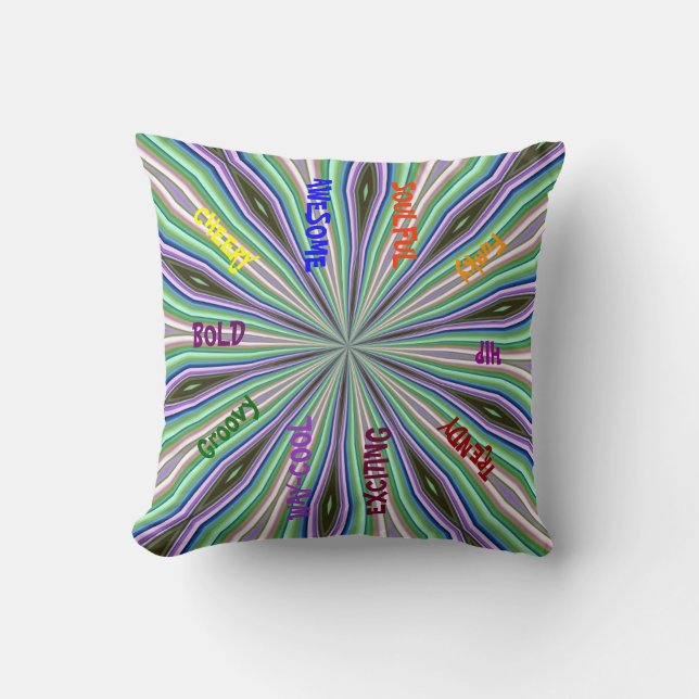 Coussin de design funky (Recto)