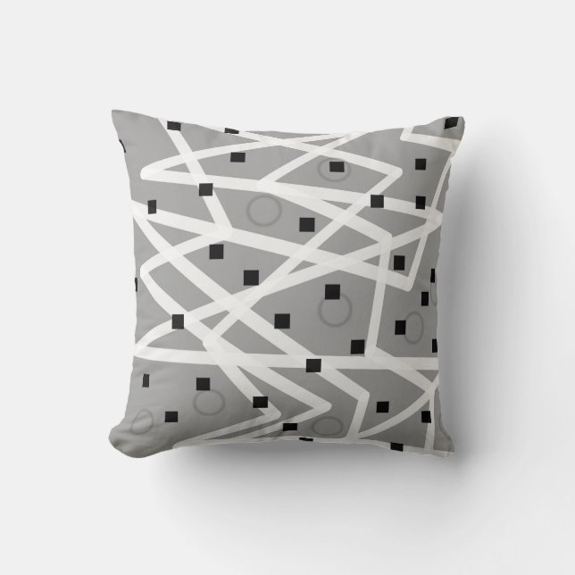 coussin de design moderne géométrique motif abstra (Recto)