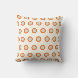 Coussin de design rétroactif avec point de cercle 