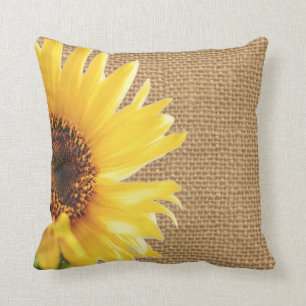 Coussin de design Sunflower Burlap
