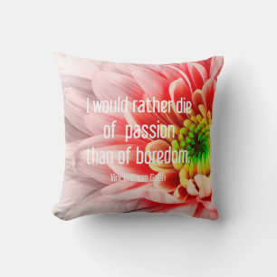 Coussin de devis de fleurs roses
